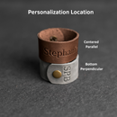 Personalized Leather Shawl Cuff