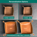 Personalized Leather Dice Tray - Hexagon