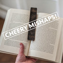 Cheery Mishaps - Personalized Premium Leather Bookmarks