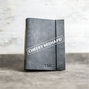 Cheery Mishaps - Classic Personalized Leather Journals with Professional Elastic Closure