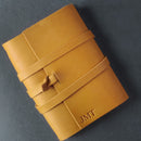 Personalized Refillable Wrap Leather Journal - Saddle Tan - Ox & Pine