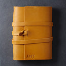 Personalized Refillable Wrap Leather Journal - Saddle Tan - Ox & Pine
