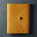 Personalized Leather Snap Journal - Saddle Tan - Ox & Pine